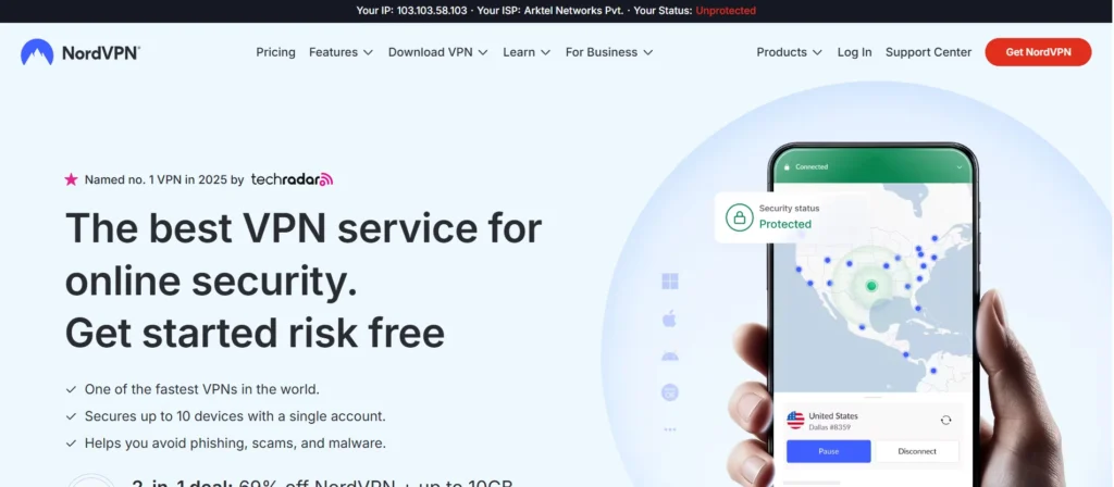 Best VPN for Amazon Fire TV - NordVPN