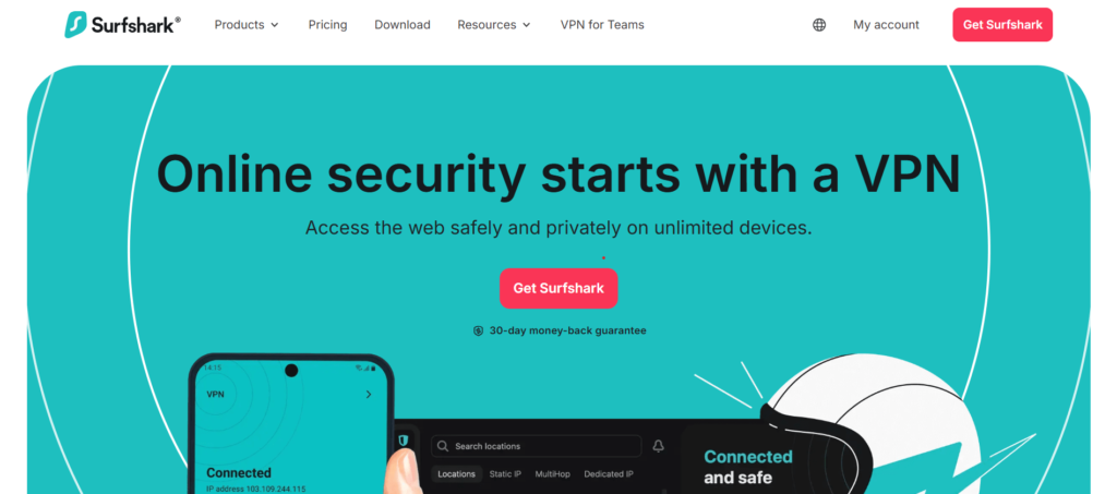 Best VPN for Amazon Fire TV - Surfshark