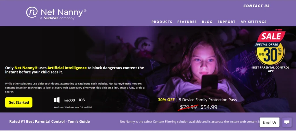Parental Control Software–Net Nanny
