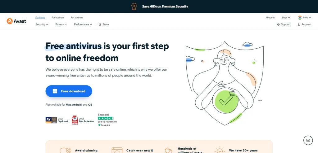Best Antivirus Software-Avast Antivirus