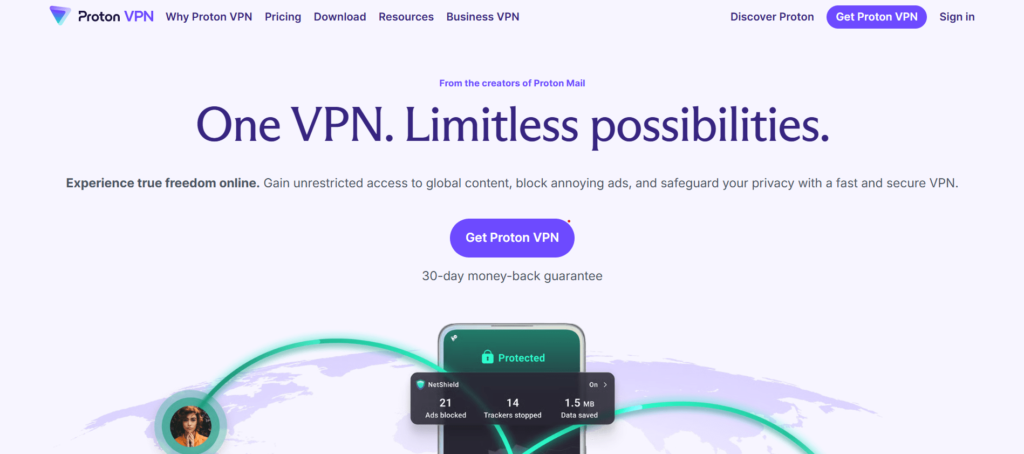 Best VPN for Amazon Fire TV - Proton VPN