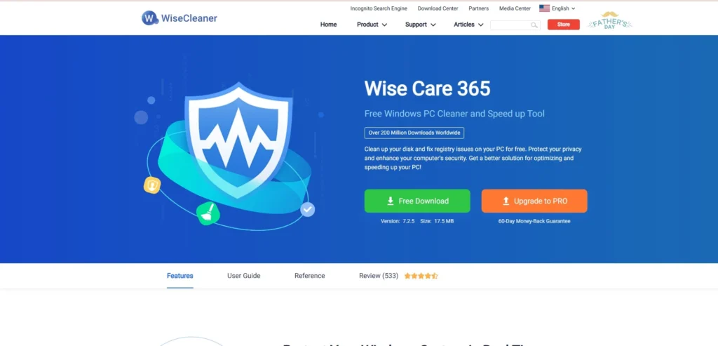 Best PC Cleaner - Wise Care 365