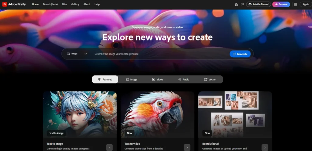 Adobe Firefly-AI Image Generators Tools