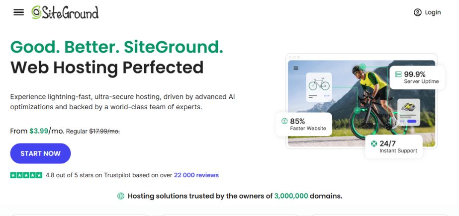 Best Hosting for High-Traffic Websites - siteground