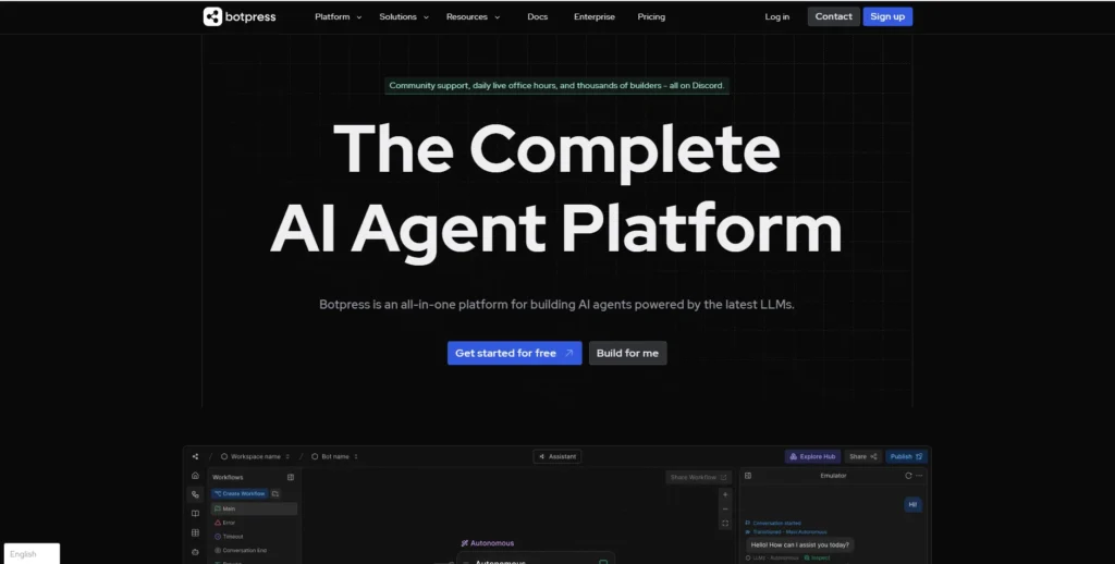 Botpress-Helpdesk Chatbots and AI Assistants