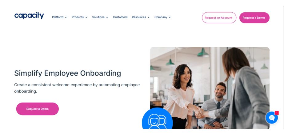 Employee Onboarding Software - Capacity
