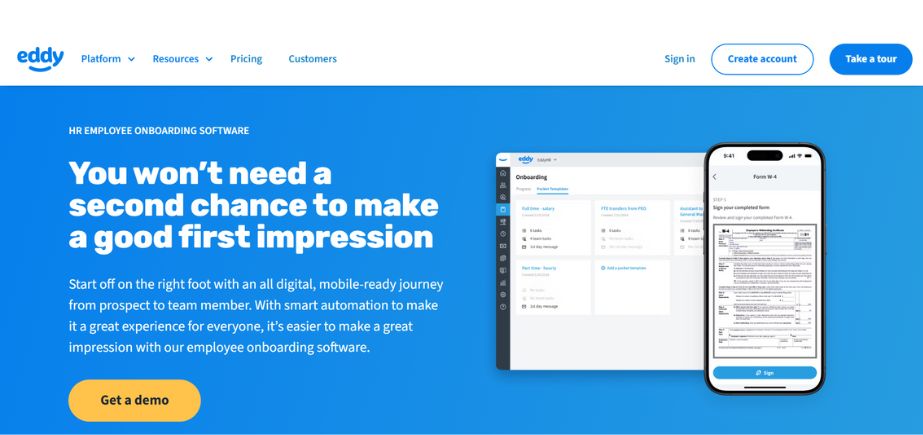 Employee Onboarding Software - Eddy