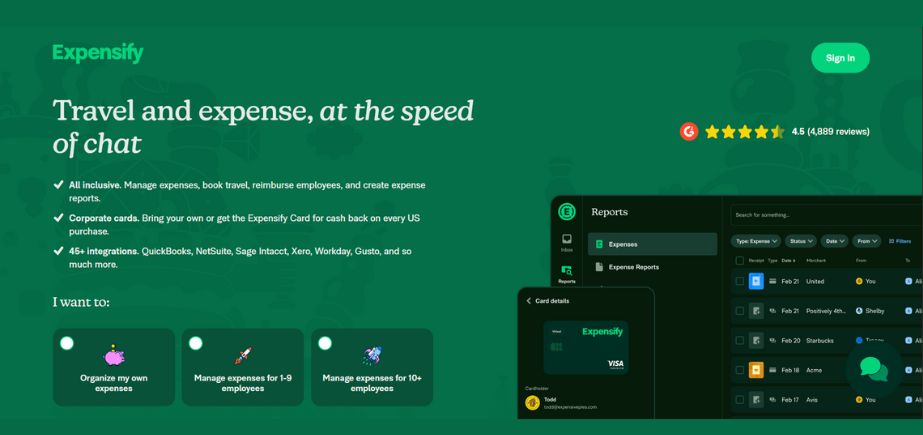 Expense Management Software - Expensify