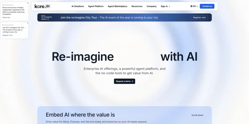Kore.ai-Helpdesk Chatbots and AI Assistants