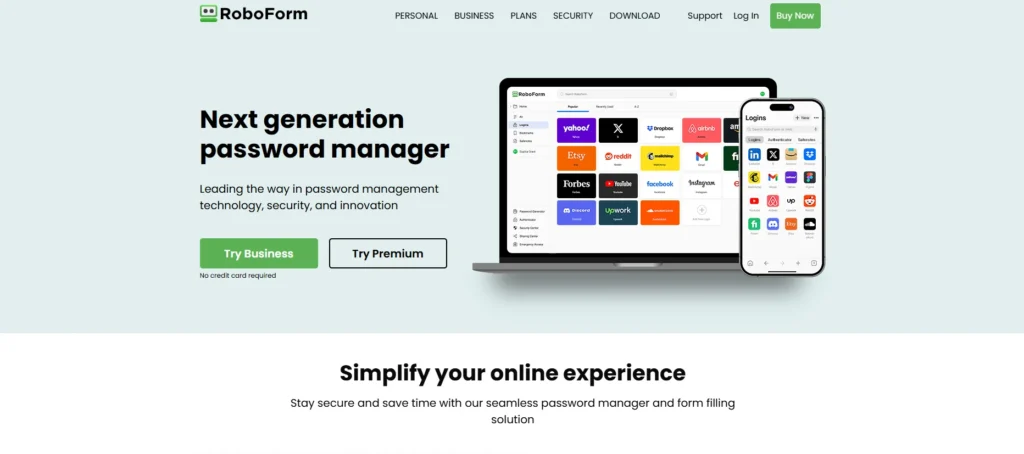Password Management Tool - RoboForm