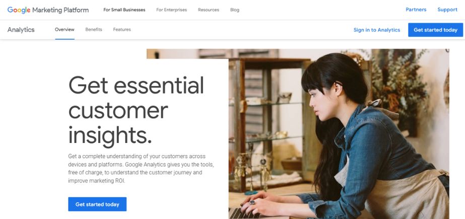 SaaS Marketing Tools - Googleanalytics