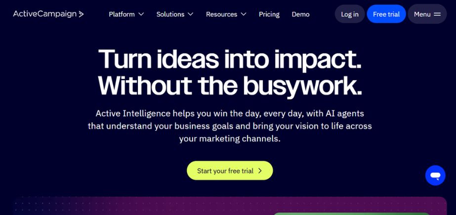 SaaS Marketing Tools - activecampaign