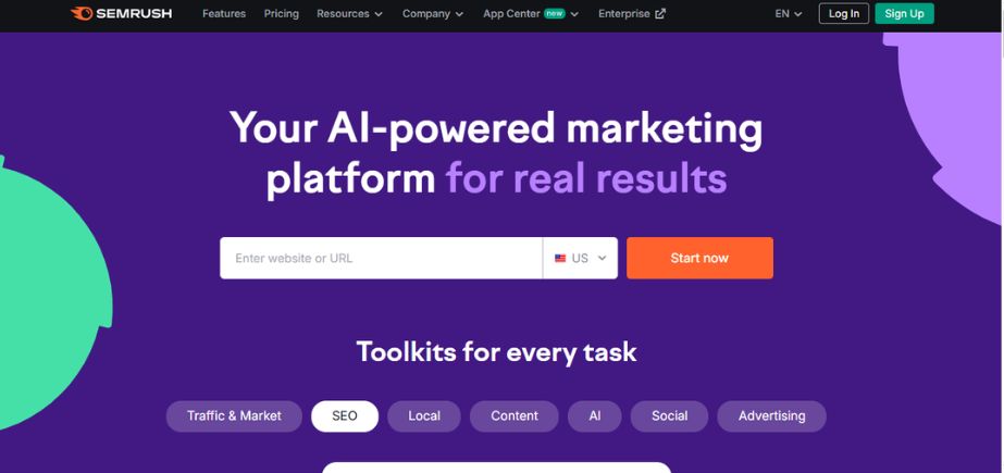 SaaS Marketing Tools - semrush