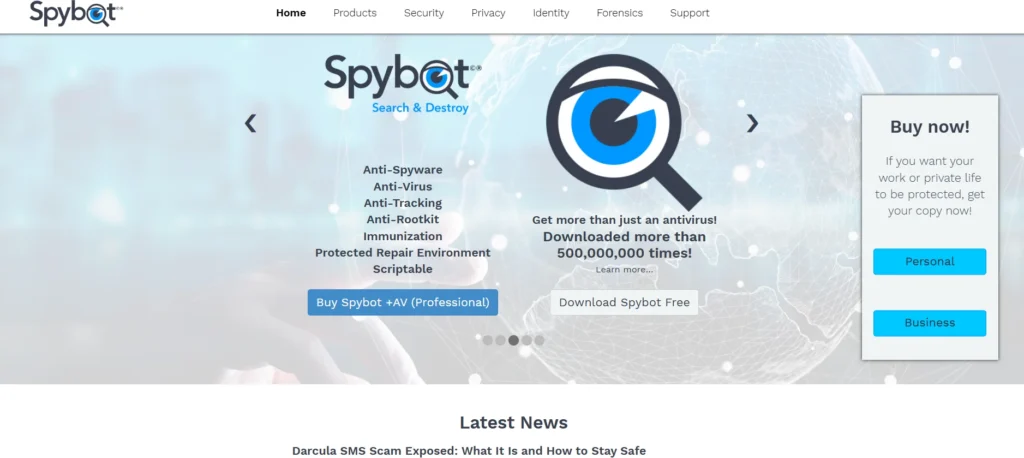 Malware Removal Tool - Spybot – Search & Destroy