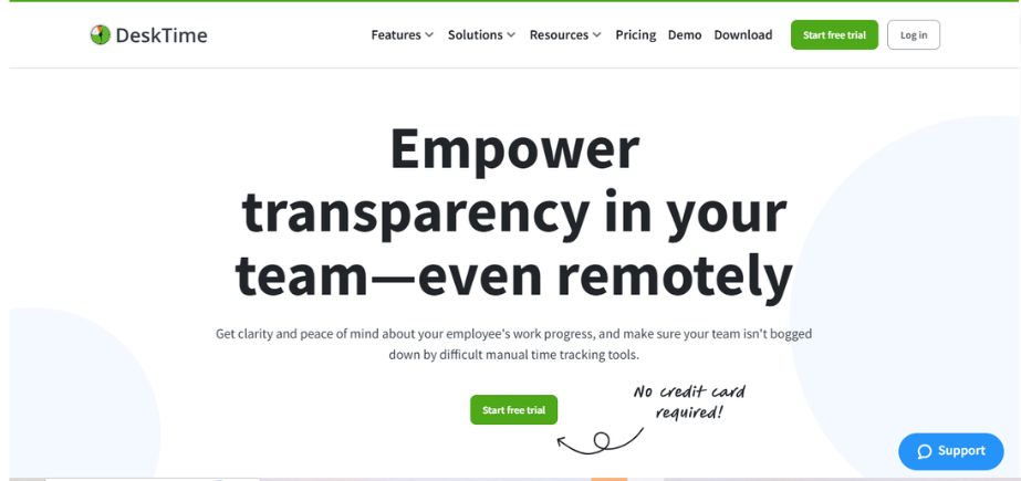 remote employee monitoring software - desktime