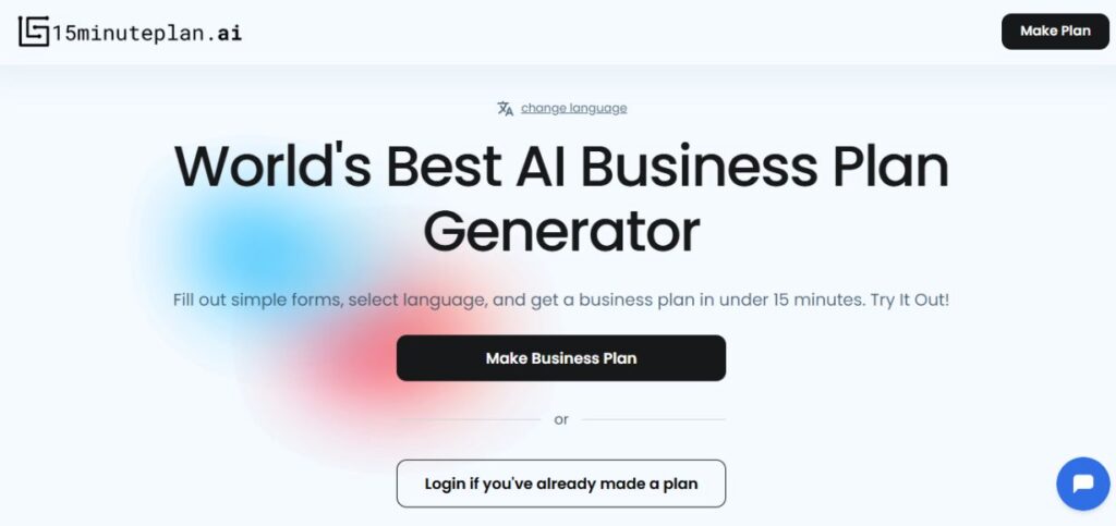 15MinutePlan- AI Business Plan Generators