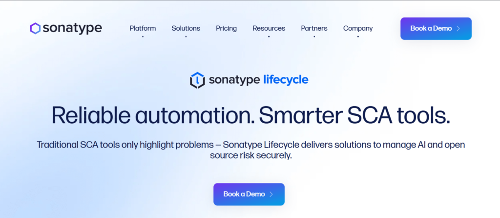 Software Supply Chain Security Tools-Sonatype Nexus Lifecycle