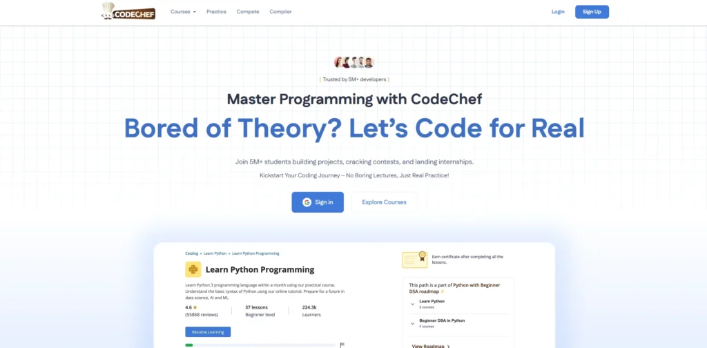 Coding Platform - CodeChef