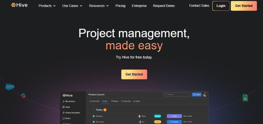 Gantt chart software - hive