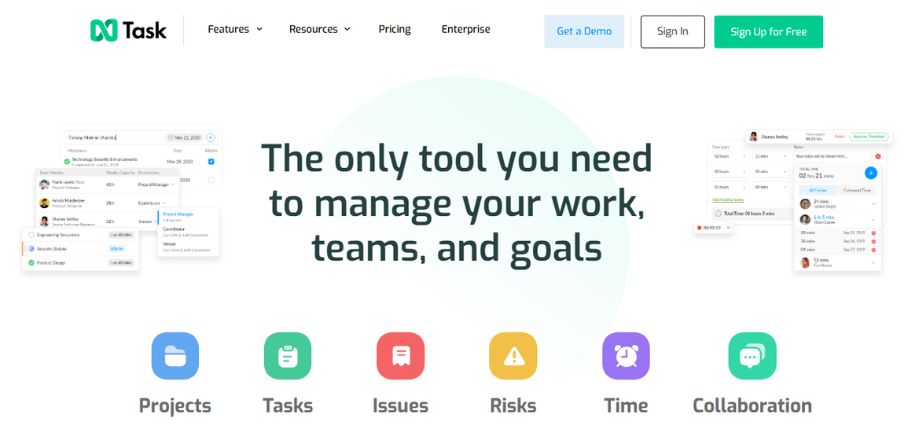 Gantt chart software - ntask