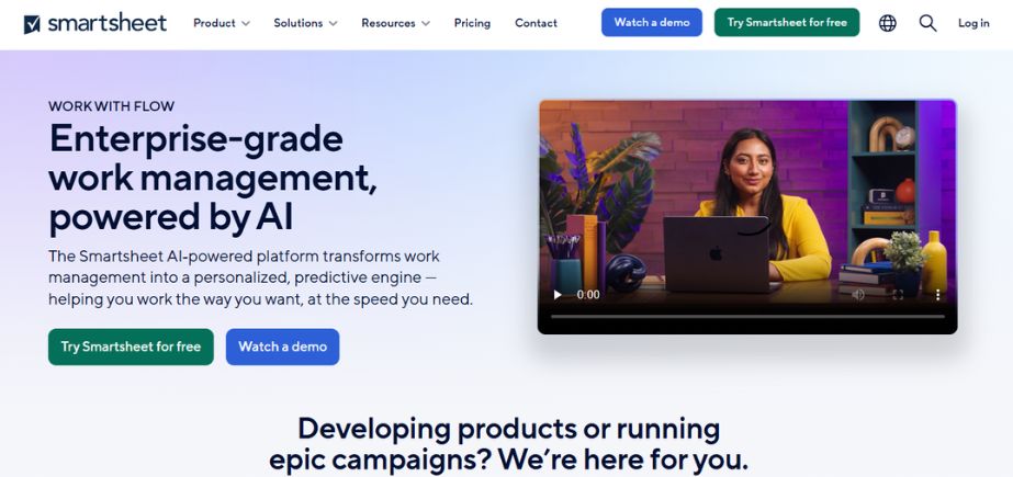 Gantt chart software - smartsheet