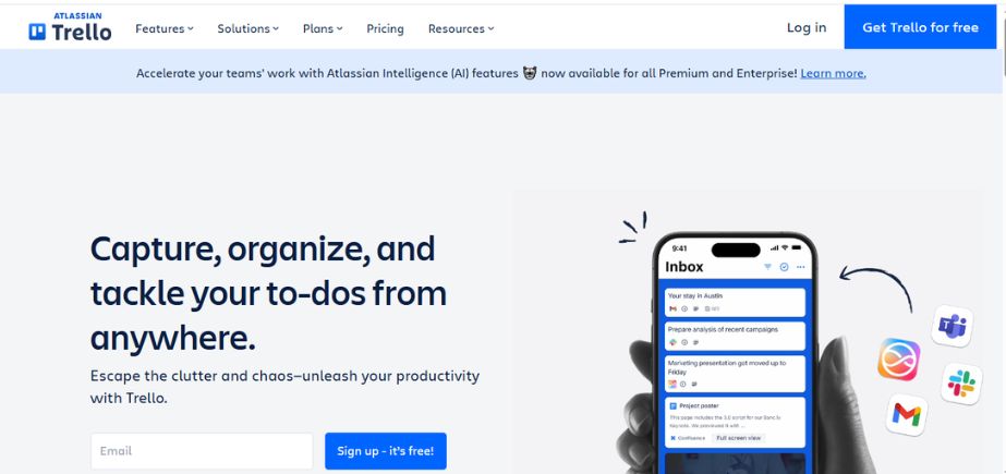 Gantt chart software - trello