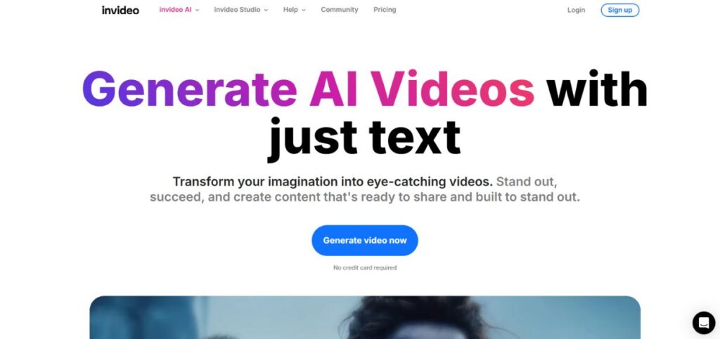 _Invideo AI-AI Video Generators for Faceless Content