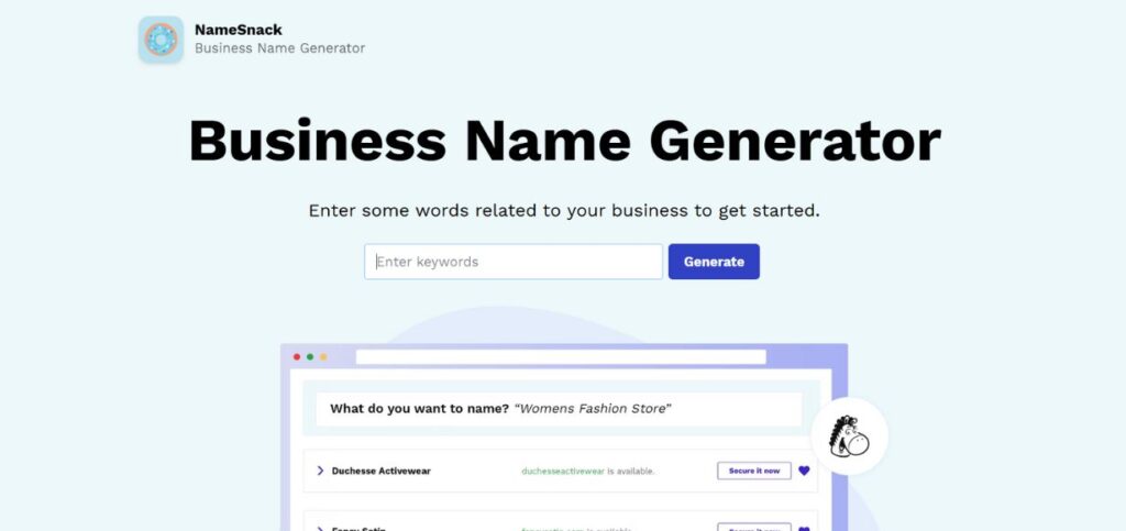 NameSnack- AI Business Plan Generators