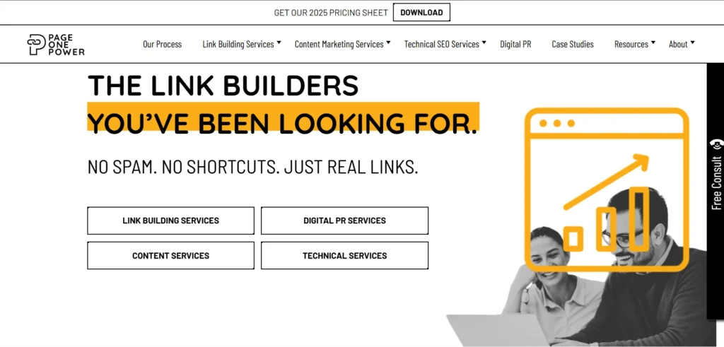 Link Building Service - Page One Power