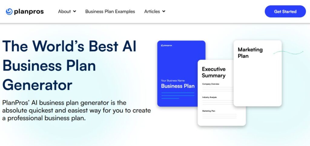 PlanPros- AI Business Plan Generators