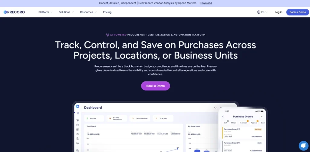 Vendor Management Software - Precoro