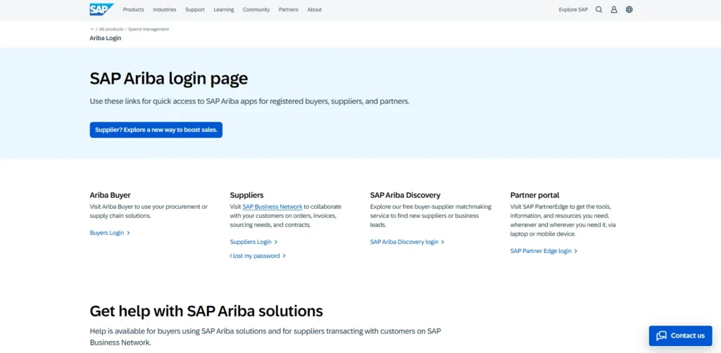 Vendor Management Software - SAP Ariba