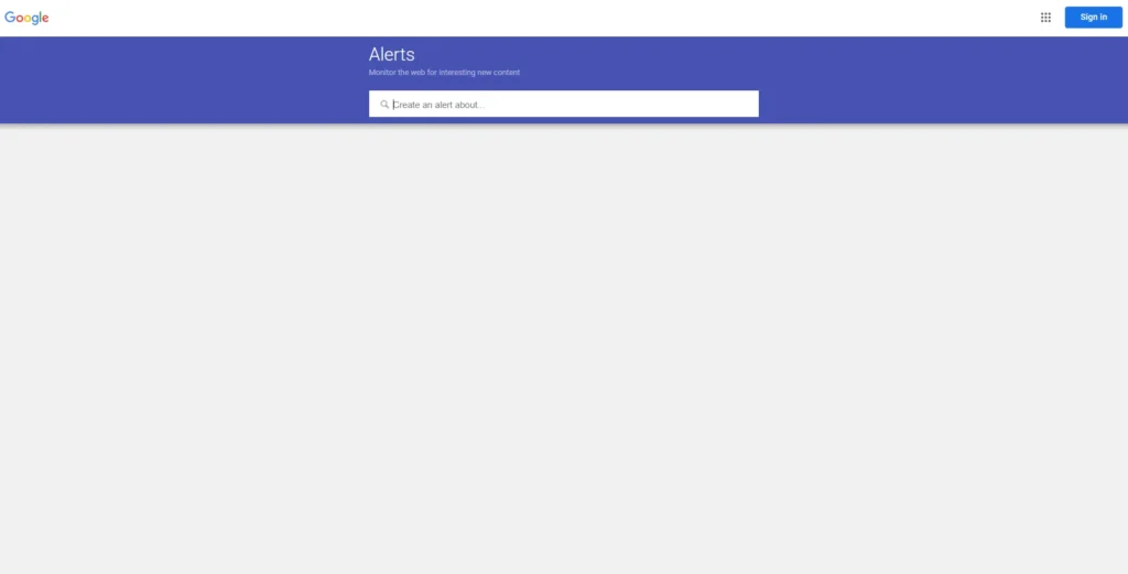 Online Reputation Management Tool - Google Alerts