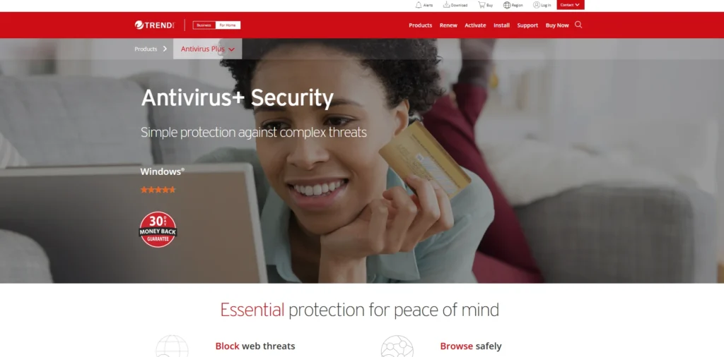 Trend Micro Antivirus+ Security-Antivirus Software for Windows 11