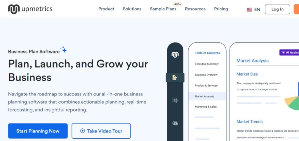 Upmetrics- AI Business Plan Generators
