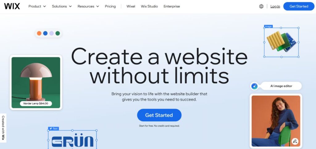 Wix- AI Business Plan Generators