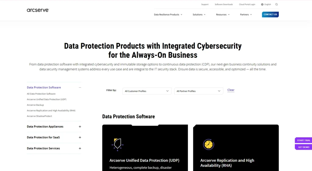 Arcserve UDP Cloud Direct-Cloud Backup Services
