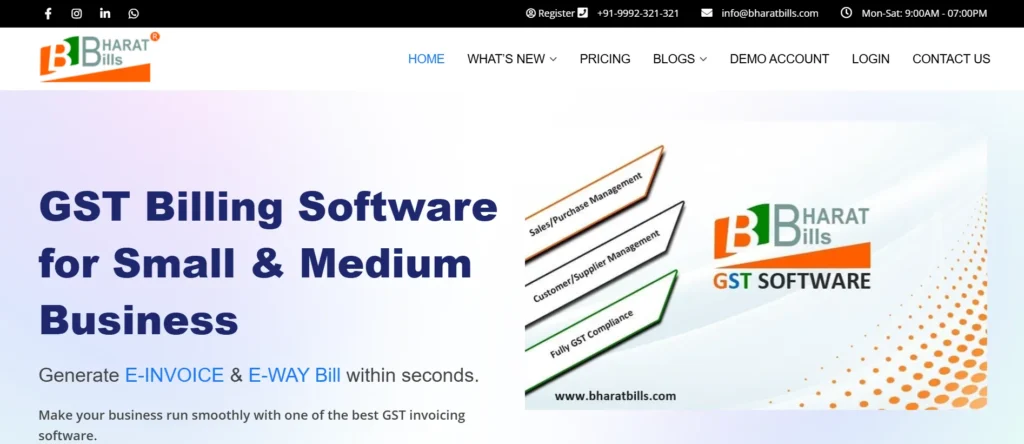 GST Return Filing and Billing Software - BharatBills