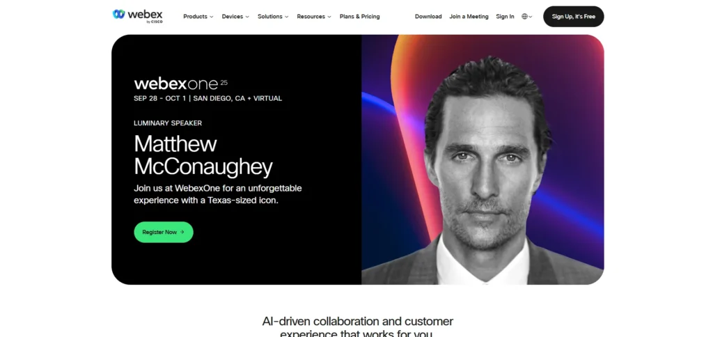Microsoft Teams Alternative - Cisco Webex
