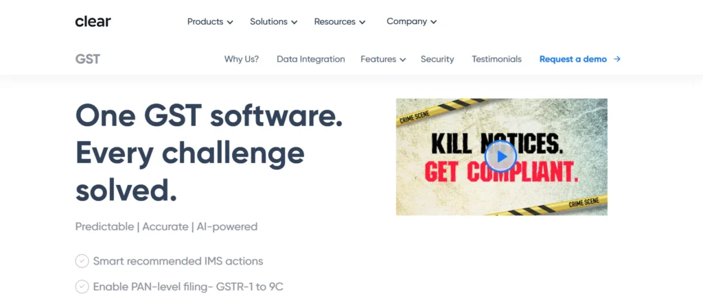 GST Return Filing and Billing Software - ClearTax GST