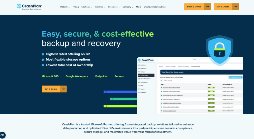 CrashPlan for Small Business-Cloud Backup Services
