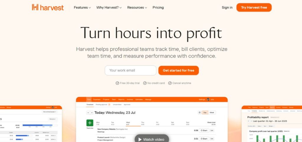 Harvest-Time Tracking Software Solutions