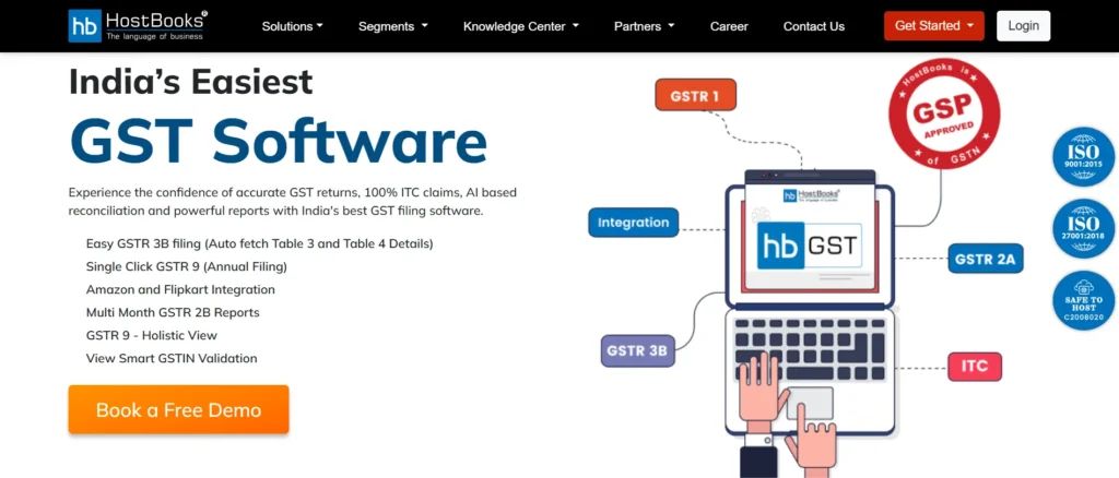 GST Return Filing and Billing Software - HostBooks GST
