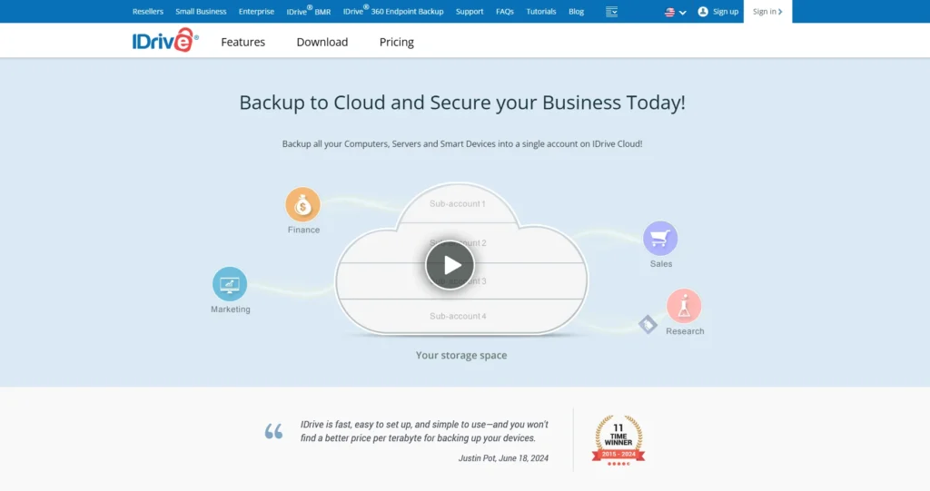 IDrive for Business-Cloud Backup Services