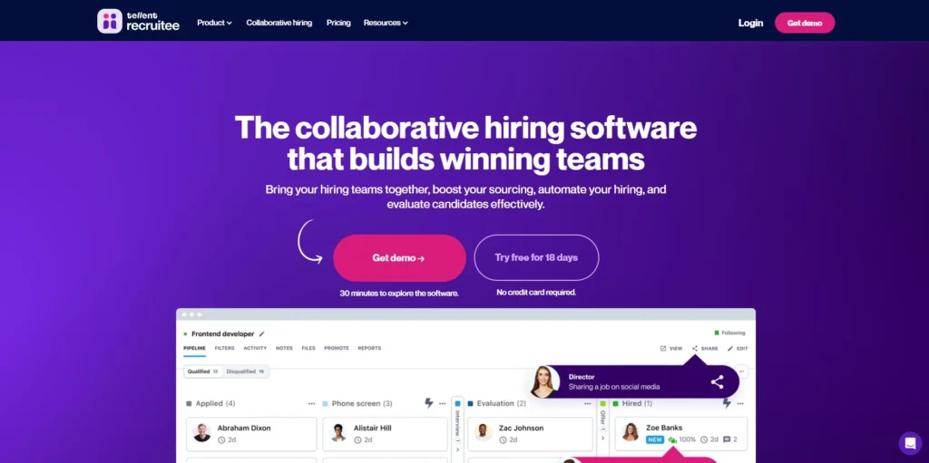 Recruitee-Recruiting Automation Software