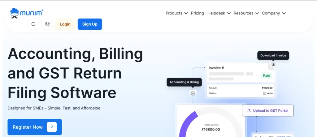 GST Return Filing and Billing Software - Munim GST