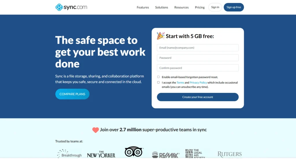 Sync.com-Cloud Backup Services