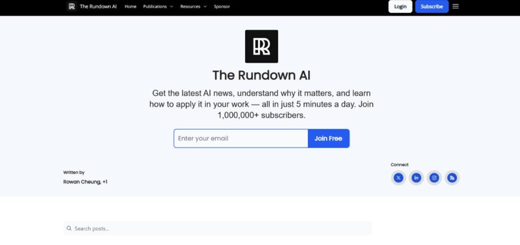 The Rundown-Best AI Newsletters