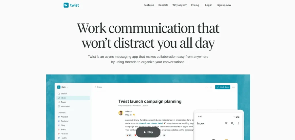 Microsoft Teams Alternative - Twist
