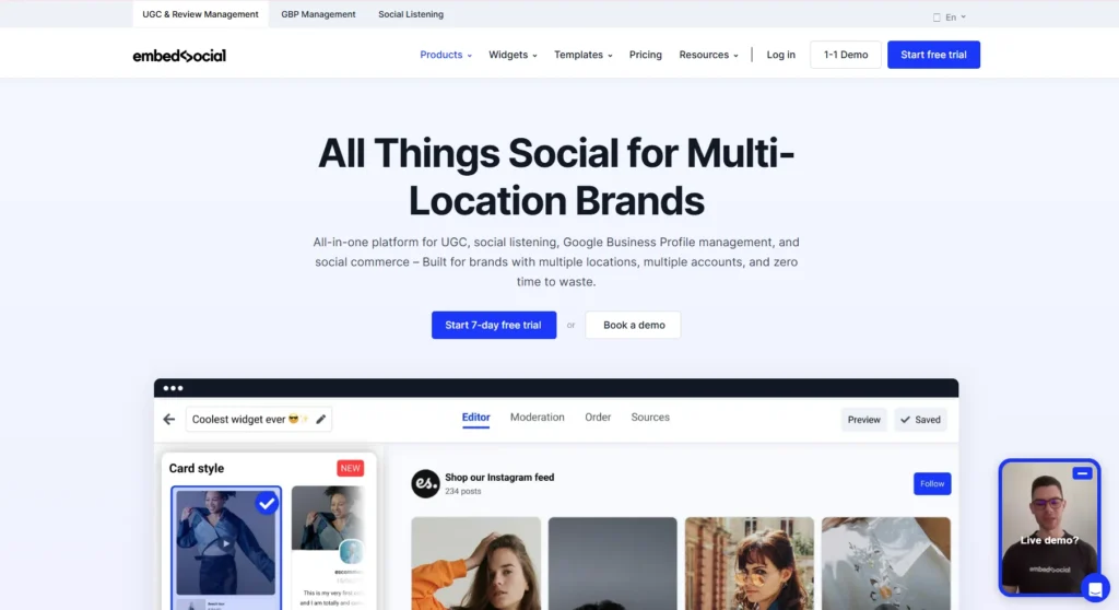 EmbedSocial (Free Plan)-Keyhole (Limited Free Features)